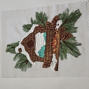 Handmade machine embroidery patch